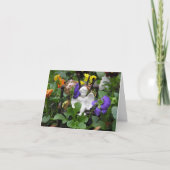 庭の天使Notecards カード (正面)