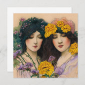 庭の女性2 (正面/裏面)