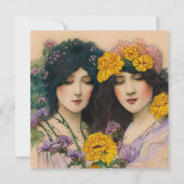 庭の女性2 (正面)