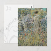 庭の女性 – Frederick Carl Frieseke ポストカード (正面/裏面)