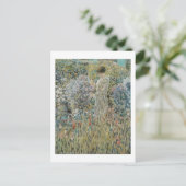 庭の女性 – Frederick Carl Frieseke ポストカード (スタンド正面)