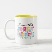 庭の女神のTシャツおよびギフト ツートーンマグカップ (左)