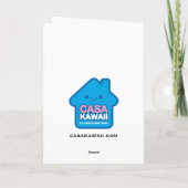 庭の妖精の挨拶状 カード (裏面)