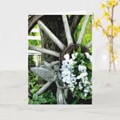 庭の妖精 カード (黄色い花)