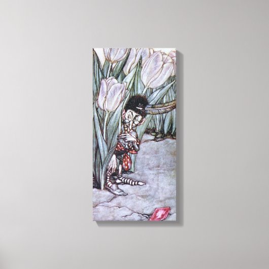 庭の妖精 キャンバスプリント (正面)