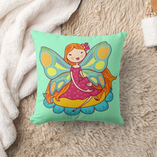 庭の妖精 クッション (ブランケット)