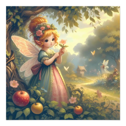 庭の妖精 フォトプリント            (正面)