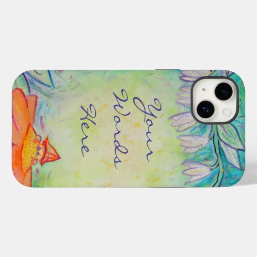 庭の妖精iPhoneケース Case-Mate iPhoneケース (裏面 (横))