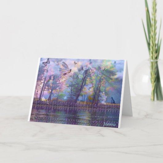 庭の妖精Notecards カード (正面)