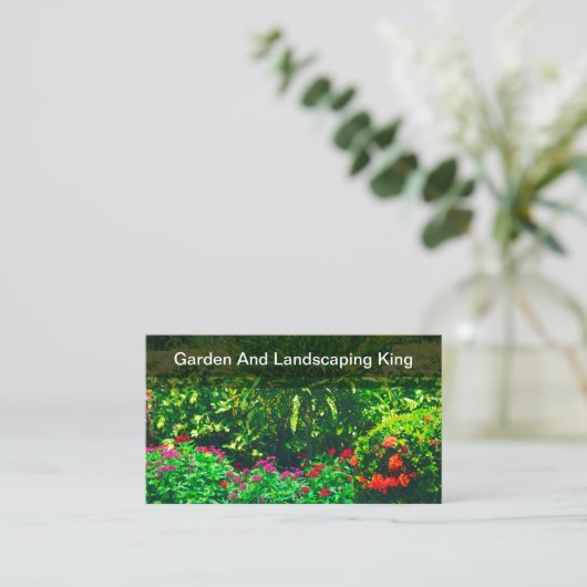 庭の子供部屋の庭師 名刺 (スタンド正面)