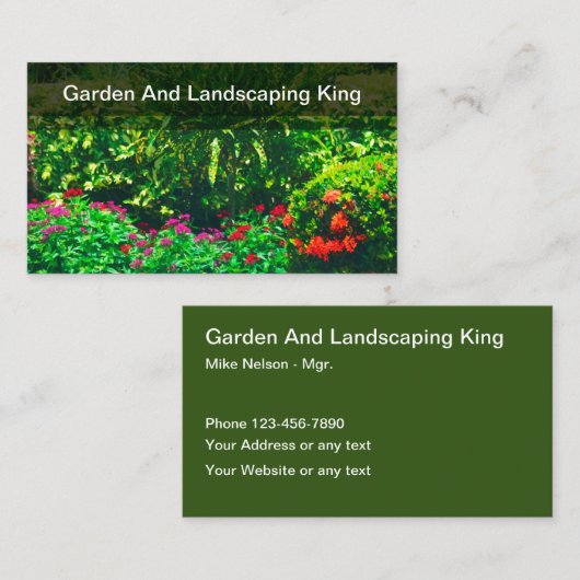 庭の子供部屋の庭師 名刺 (正面/裏面)