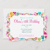 庭の子猫は"パーティを楽しもう!" 招待状 (裏面)