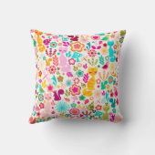 庭の子猫 クッション (裏面)