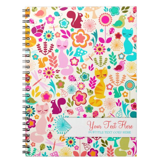 庭の子猫 ノートブック (正面)