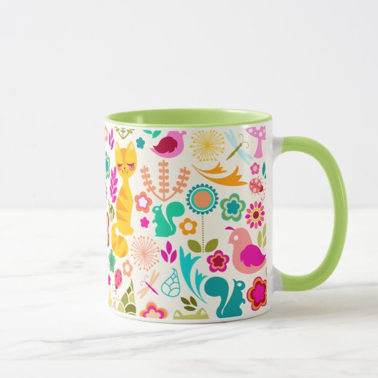 庭の子猫 マグカップ (右)