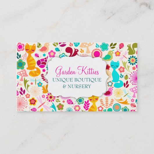 庭の子猫 名刺 (正面)