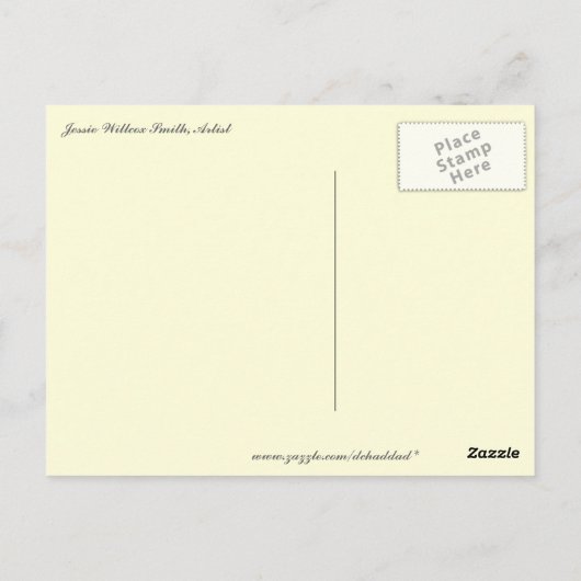 庭の子 ポストカード (裏面)