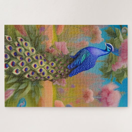 庭の孔雀 ジグソーパズル (横)