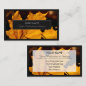 庭の専門家や自然のデザイナーのために 名刺 (正面/裏面)