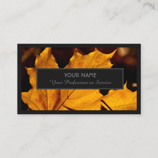 庭の専門家や自然のデザイナーのために 名刺 (正面)