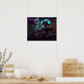 庭の小さなロボット ポスター (キッチン)