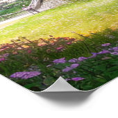 庭の小さな寺院 ポスター (角)