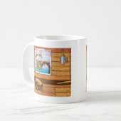 庭の小屋 コーヒーマグカップ (正面左)