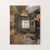 庭の小屋 ジグソーパズル (縦)