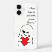 庭の愛の引用電話ケース。 Case-Mate iPhoneケース (裏面)