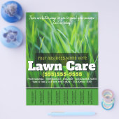 庭の手入れ。カスタマイズ可能な広告ティアシート チラシ (シングル)