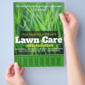 庭の手入れ。カスタマイズ可能な広告ティアシート チラシ (手)