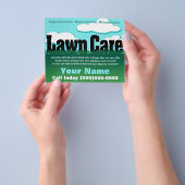 庭の手入れ。造園。草刈り。マーケティングチラシ チラシ (手)