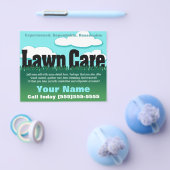 庭の手入れ。造園。草刈り。マーケティングチラシ チラシ (シングル)