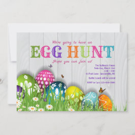 庭の招待状のイースター 招待状