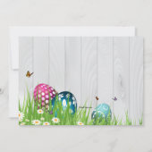 庭の招待状のイースター 招待状 (裏面)