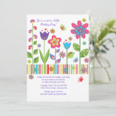 庭の招待状の花 招待状 (スタンド正面)