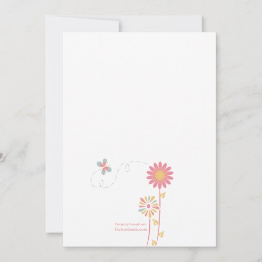 庭の招待状 招待状 (裏面)