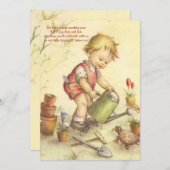 庭の招待状 招待状 (正面/裏面)