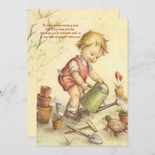 庭の招待状 招待状 (正面/裏面)