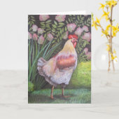 庭の挨拶状の歩行 カード (黄色い花)