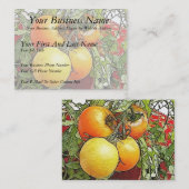 庭の新しい家宝のトマト 名刺 (正面/裏面)