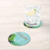 庭の新生かわいらし植物 ペーパーコースター (インサイチュ)