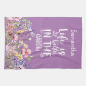 庭の方が命が好い キッチンタオル (横)