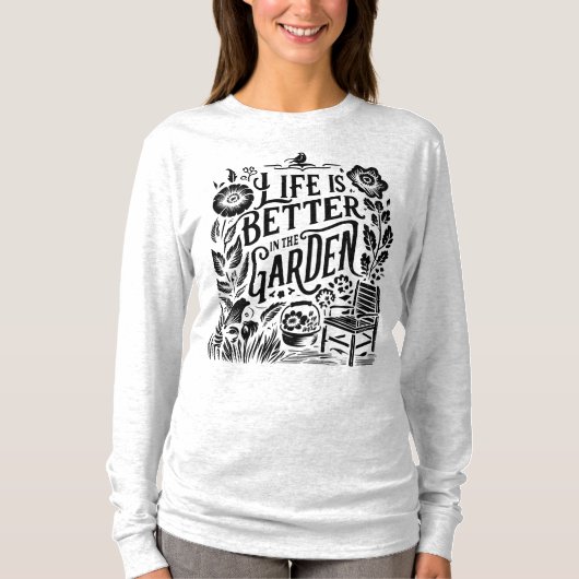 庭の方が命が好い Tシャツ (正面)