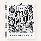 庭の方が命が好パーソナライズされたい ノートブック (正面)