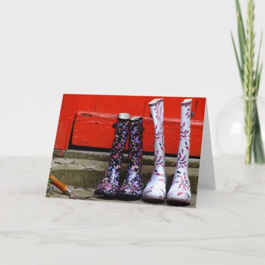 庭の日 カード (正面)