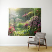 庭の早朝 タペストリー (インサイチュ(横))