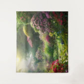 庭の早朝 タペストリー (正面)