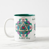 庭の星(パーソナライズなマグ) ツートーンマグカップ (左)