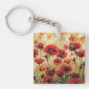 庭の春の花 キーホルダー